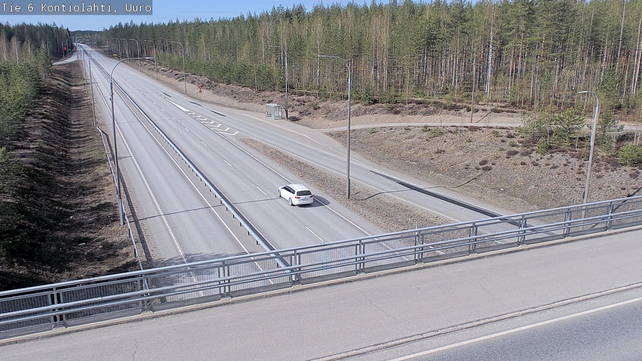 Weather Camera Image Road 6 Kontiolahti, Uuro, Kontiolahti, Pohjois-Karjala