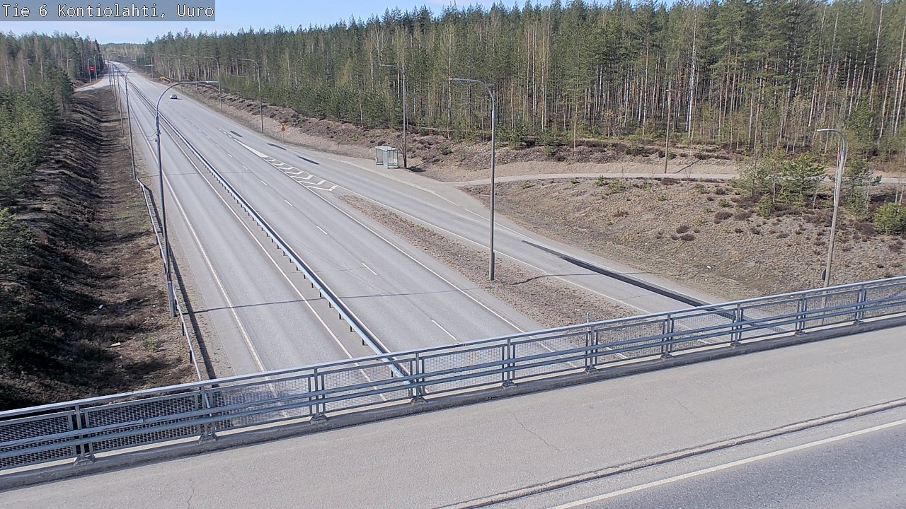 Weather Camera Image Road 6 Kontiolahti, Uuro, Kontiolahti, Pohjois-Karjala