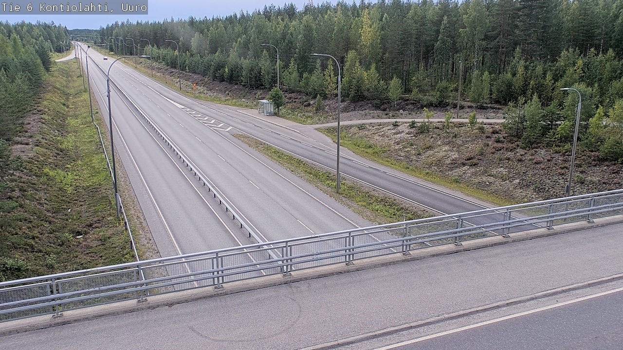 Weather Camera Image Väg 6 Kontiolax, Uuro, Kontiolahti, Pohjois-Karjala