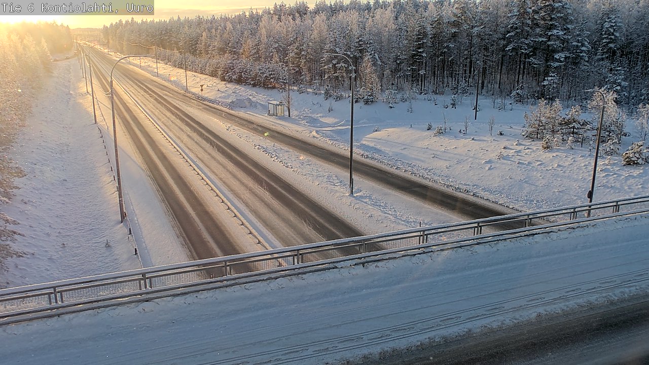 Weather Camera Image Väg 6 Kontiolax, Uuro, Kontiolahti, Pohjois-Karjala