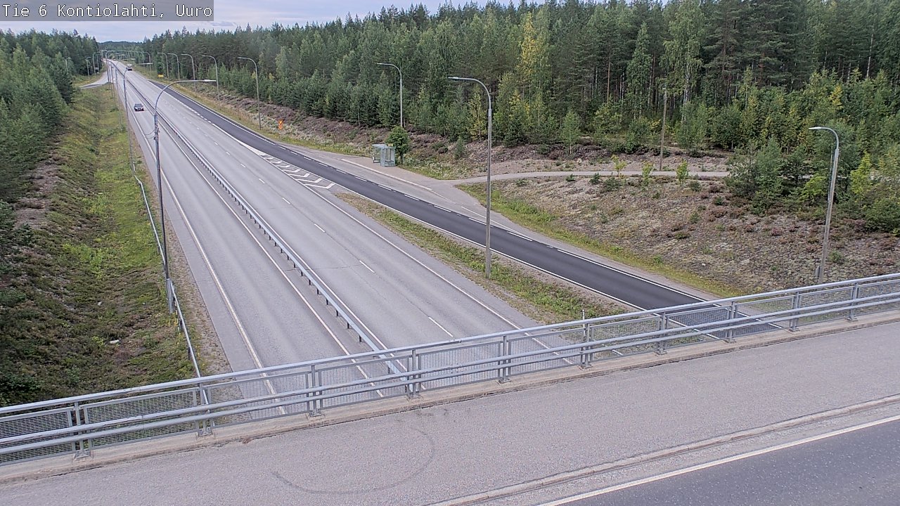 Weather Camera Image Road 6 Kontiolahti, Uuro, Kontiolahti, Pohjois-Karjala