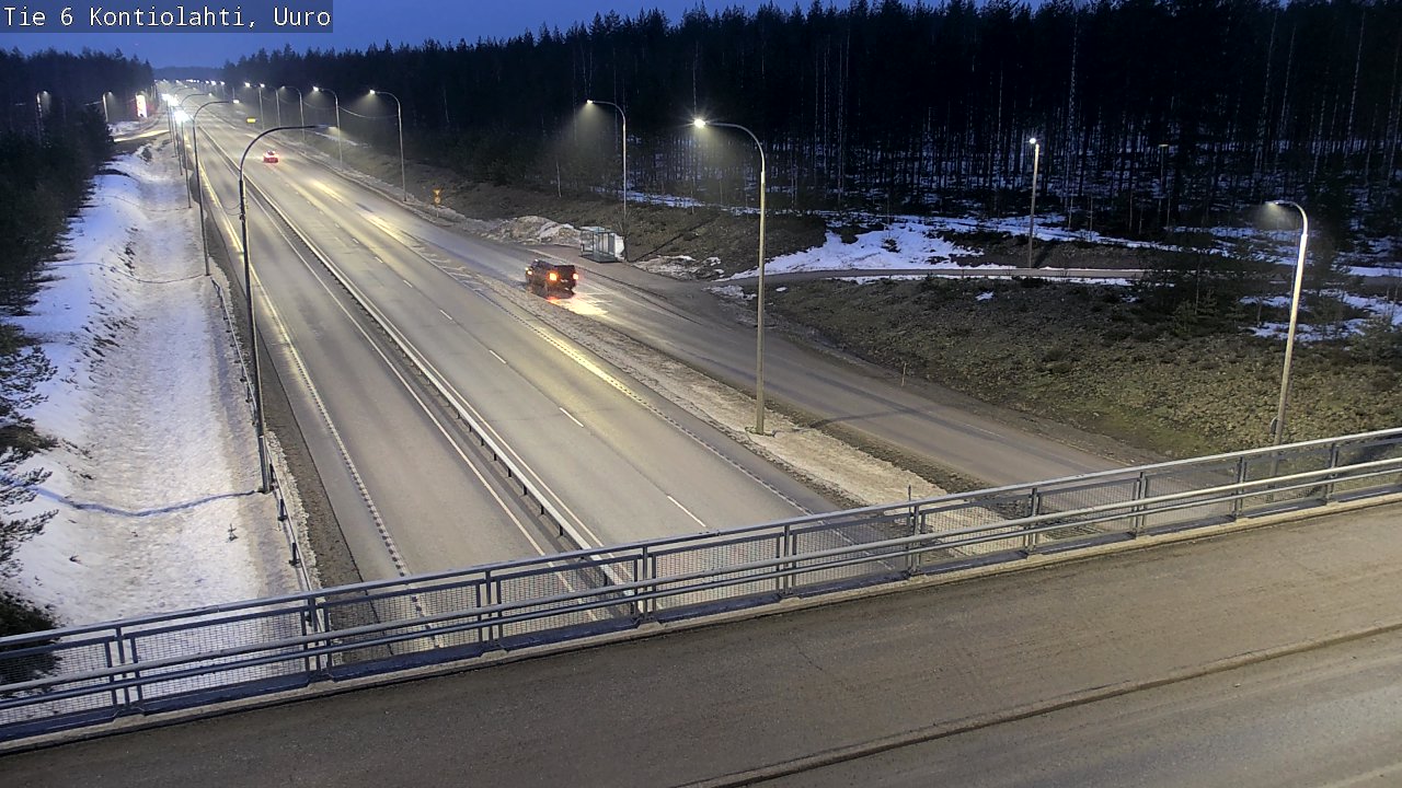 Weather Camera Image Road 6 Kontiolahti, Uuro, Kontiolahti, Pohjois-Karjala