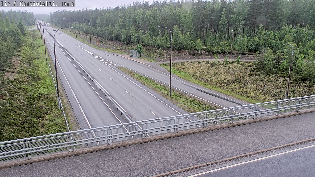 Weather Camera Image Road 6 Kontiolahti, Uuro, Kontiolahti, Pohjois-Karjala