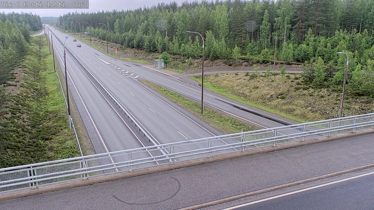 Weather Camera Image Väg 6 Kontiolax, Uuro, Kontiolahti, Pohjois-Karjala
