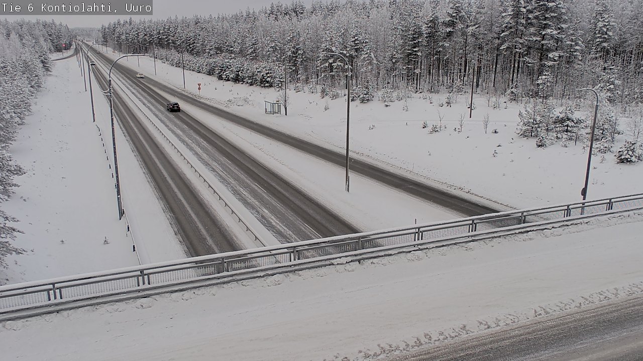 Weather Camera Image Road 6 Kontiolahti, Uuro, Kontiolahti, Pohjois-Karjala