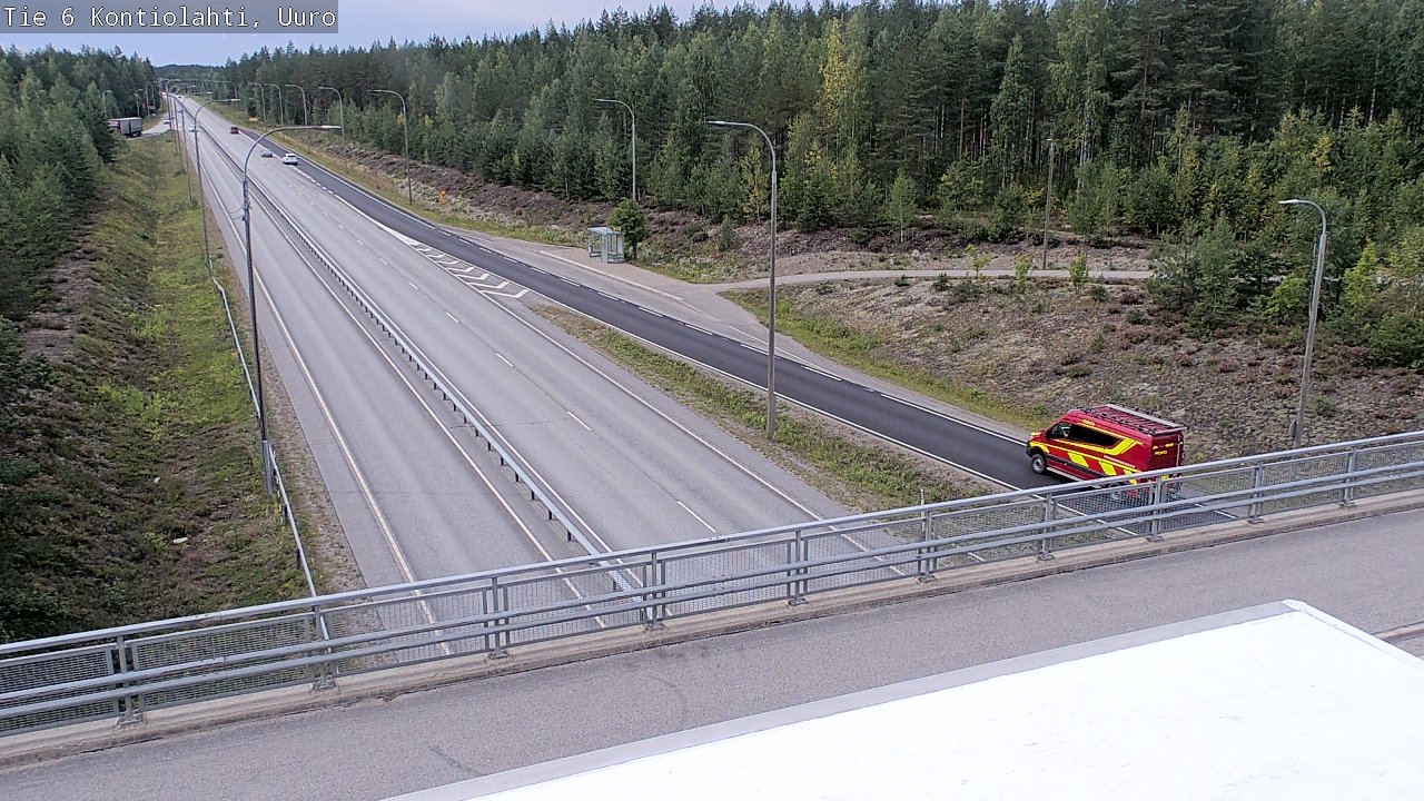 Weather Camera Image Väg 6 Kontiolax, Uuro, Kontiolahti, Pohjois-Karjala