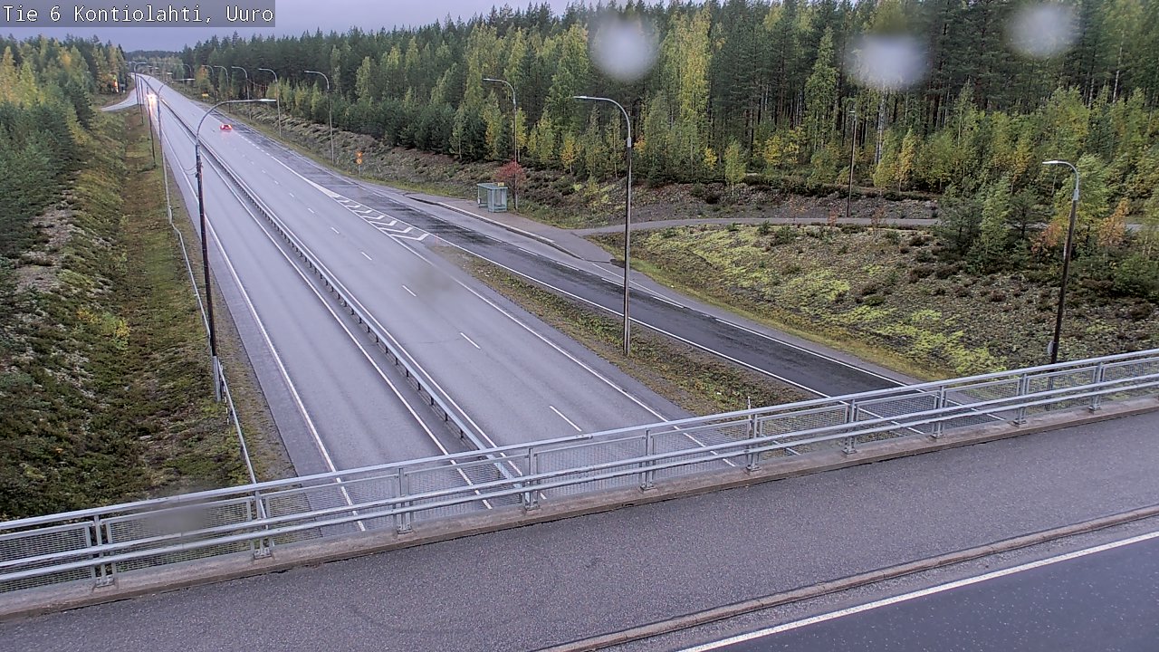 Weather Camera Image Väg 6 Kontiolax, Uuro, Kontiolahti, Pohjois-Karjala
