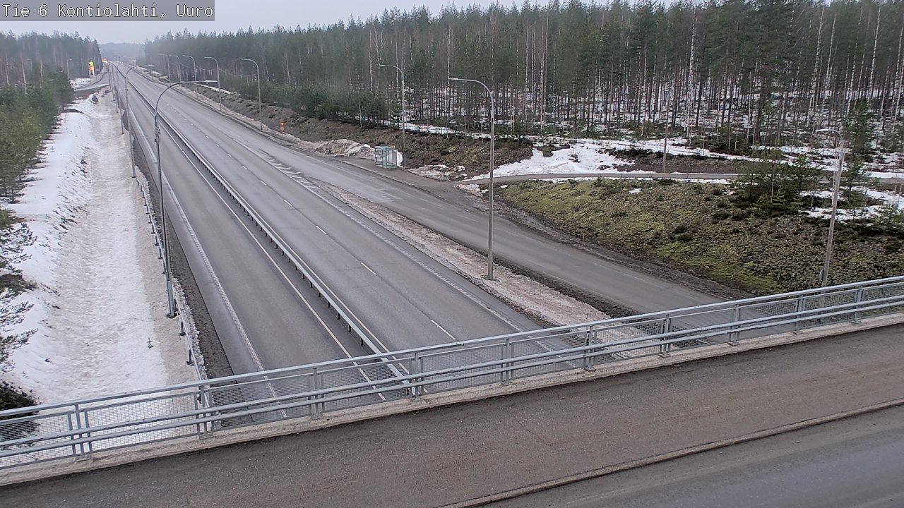 Weather Camera Image Road 6 Kontiolahti, Uuro, Kontiolahti, Pohjois-Karjala