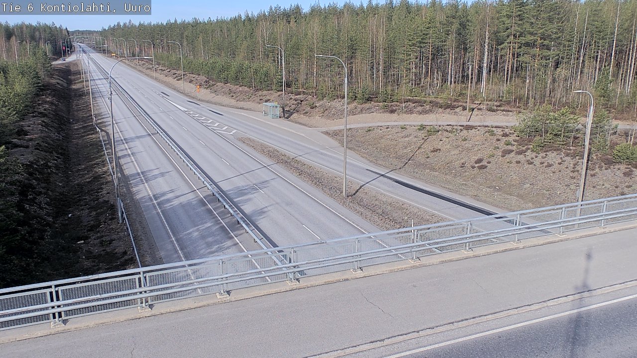 Weather Camera Image Road 6 Kontiolahti, Uuro, Kontiolahti, Pohjois-Karjala