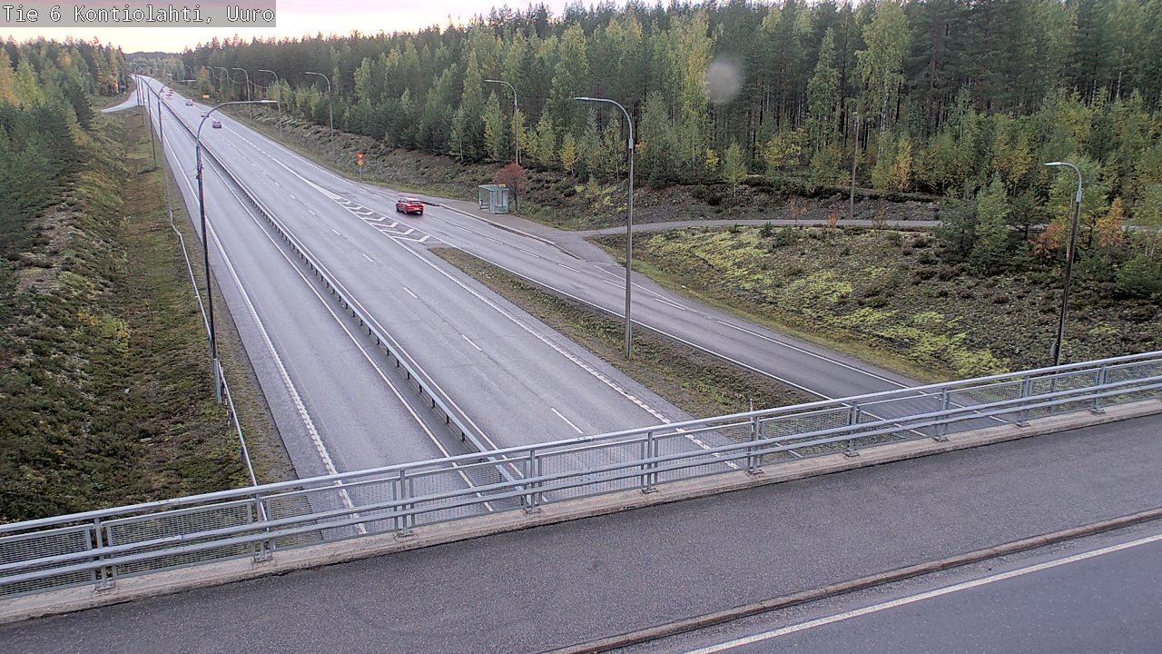 Weather Camera Image Väg 6 Kontiolax, Uuro, Kontiolahti, Pohjois-Karjala