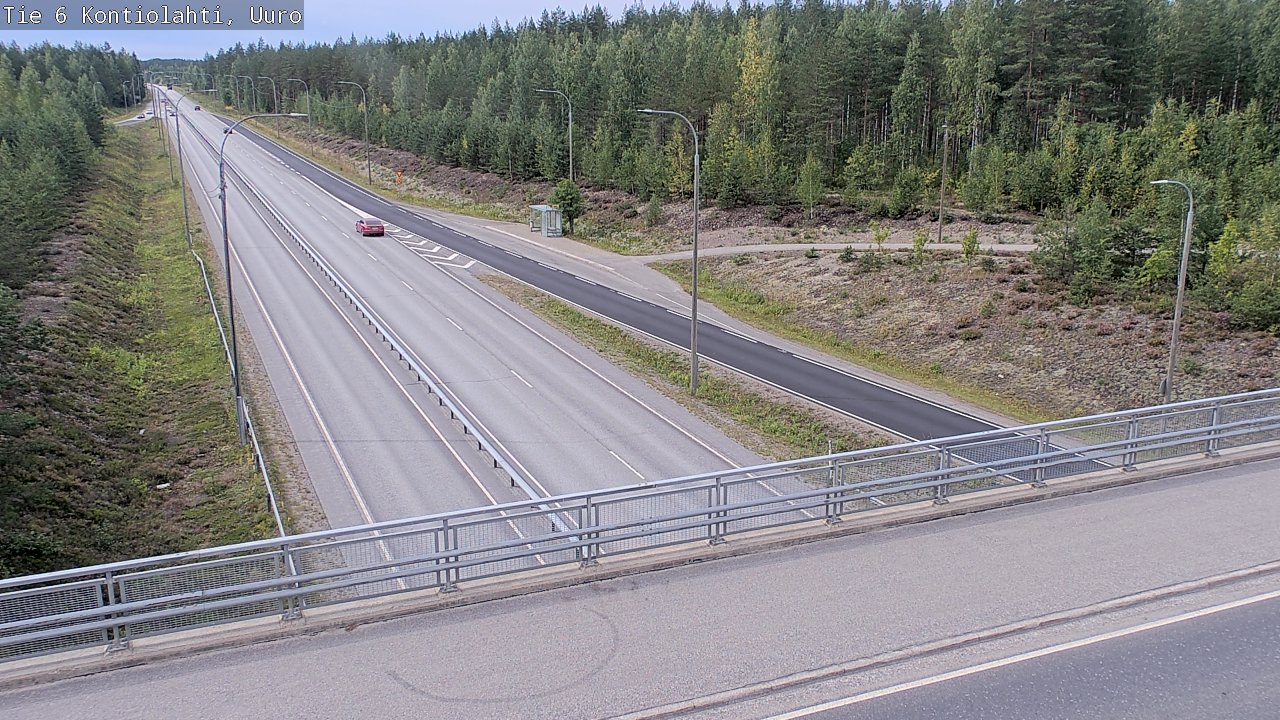 Weather Camera Image Väg 6 Kontiolax, Uuro, Kontiolahti, Pohjois-Karjala