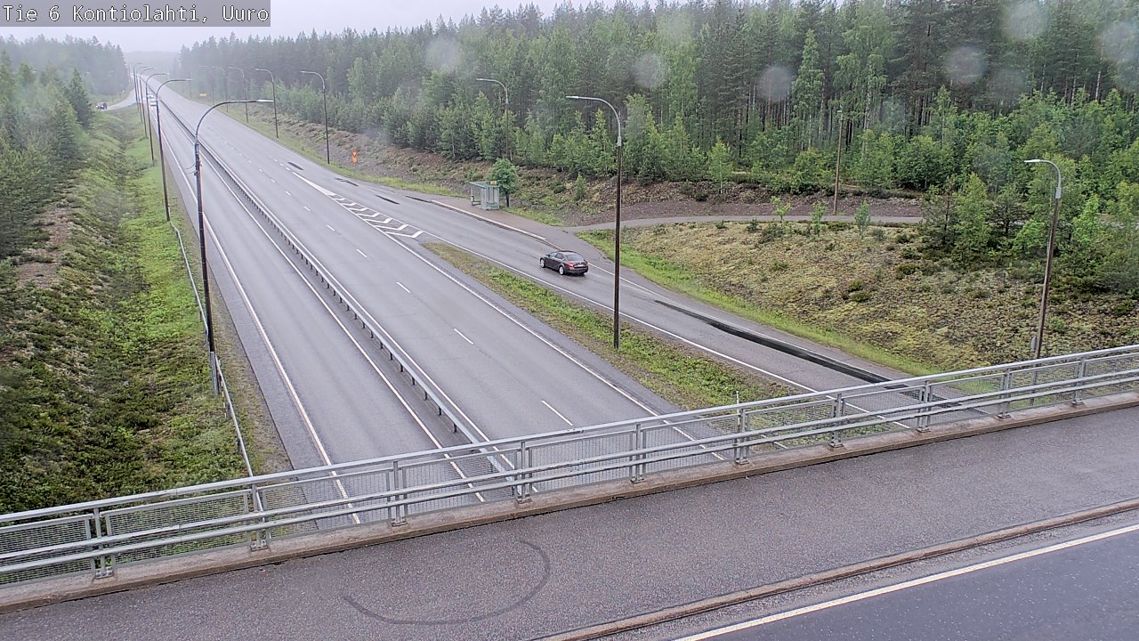 Weather Camera Image Väg 6 Kontiolax, Uuro, Kontiolahti, Pohjois-Karjala