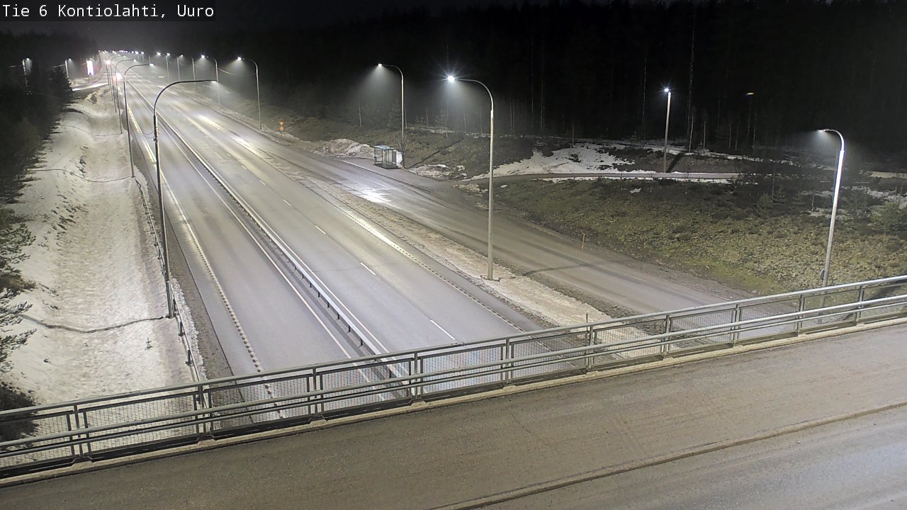 Weather Camera Image Road 6 Kontiolahti, Uuro, Kontiolahti, Pohjois-Karjala