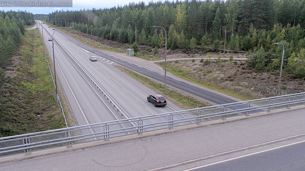 Weather Camera Image Väg 6 Kontiolax, Uuro, Kontiolahti, Pohjois-Karjala