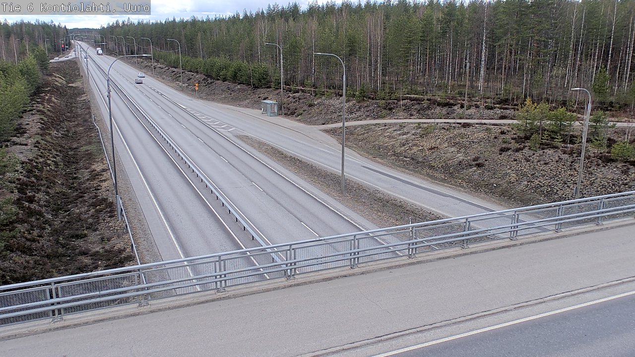 Weather Camera Image Road 6 Kontiolahti, Uuro, Kontiolahti, Pohjois-Karjala