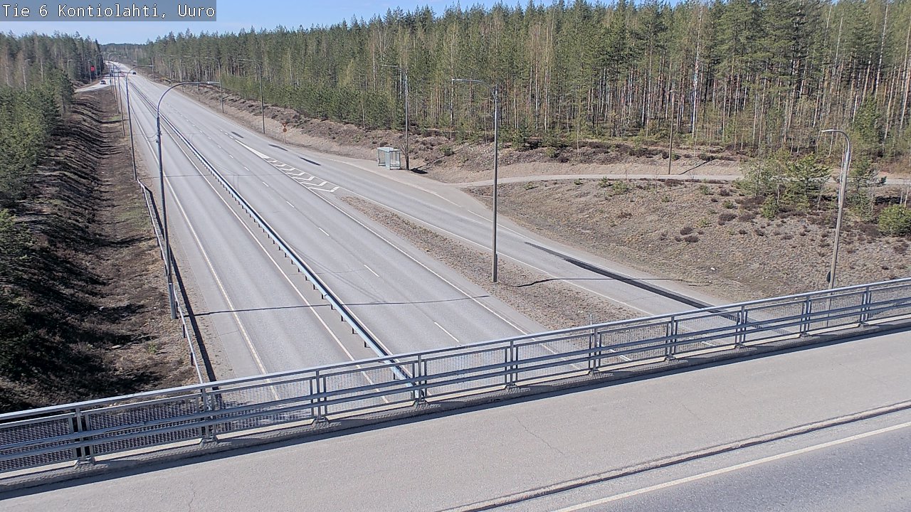 Weather Camera Image Road 6 Kontiolahti, Uuro, Kontiolahti, Pohjois-Karjala
