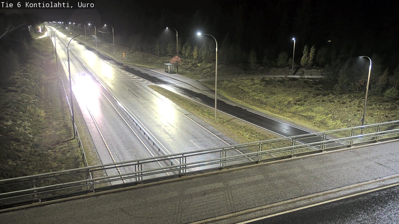Weather Camera Image Väg 6 Kontiolax, Uuro, Kontiolahti, Pohjois-Karjala
