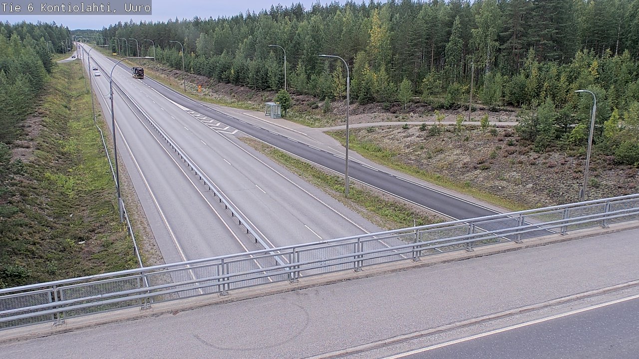 Weather Camera Image Väg 6 Kontiolax, Uuro, Kontiolahti, Pohjois-Karjala