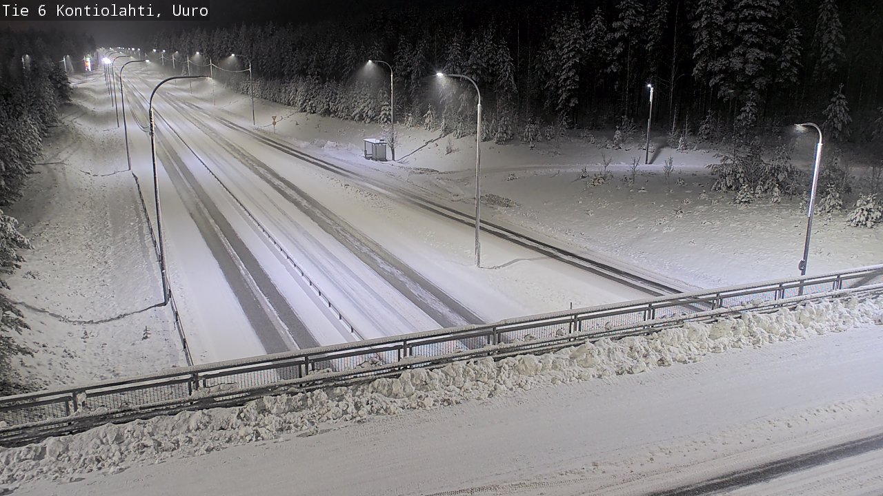 Weather Camera Image Väg 6 Kontiolax, Uuro, Kontiolahti, Pohjois-Karjala