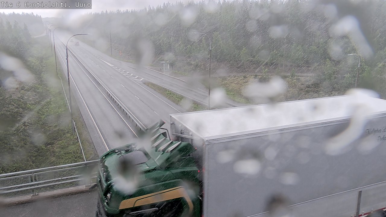 Weather Camera Image Väg 6 Kontiolax, Uuro, Kontiolahti, Pohjois-Karjala