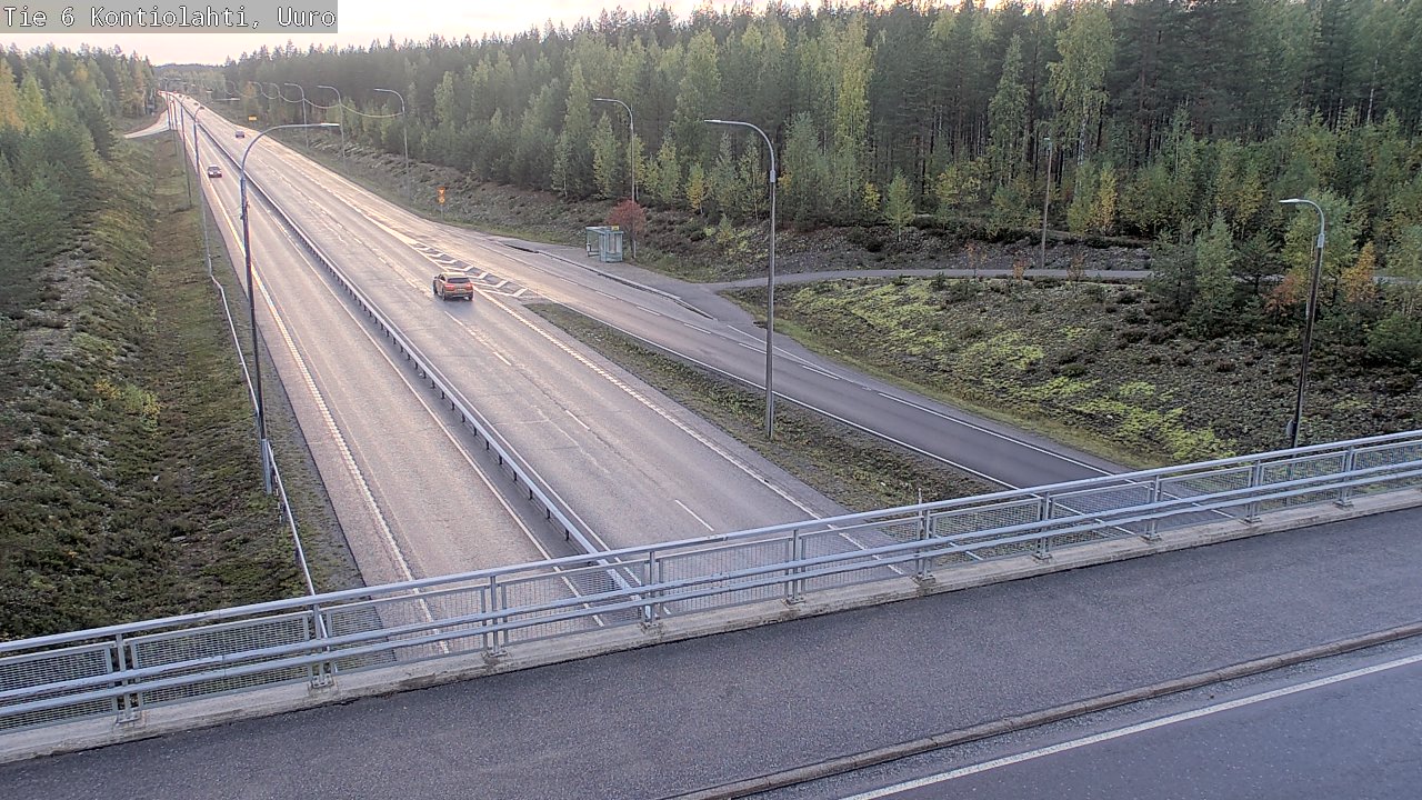 Weather Camera Image Väg 6 Kontiolax, Uuro, Kontiolahti, Pohjois-Karjala