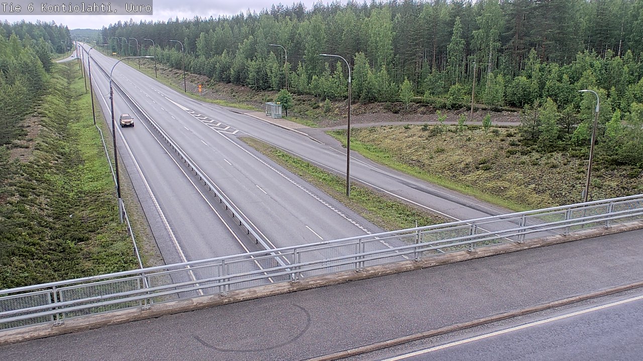 Weather Camera Image Väg 6 Kontiolax, Uuro, Kontiolahti, Pohjois-Karjala