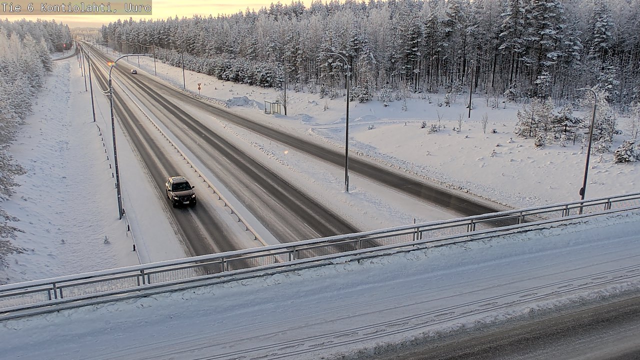 Weather Camera Image Väg 6 Kontiolax, Uuro, Kontiolahti, Pohjois-Karjala