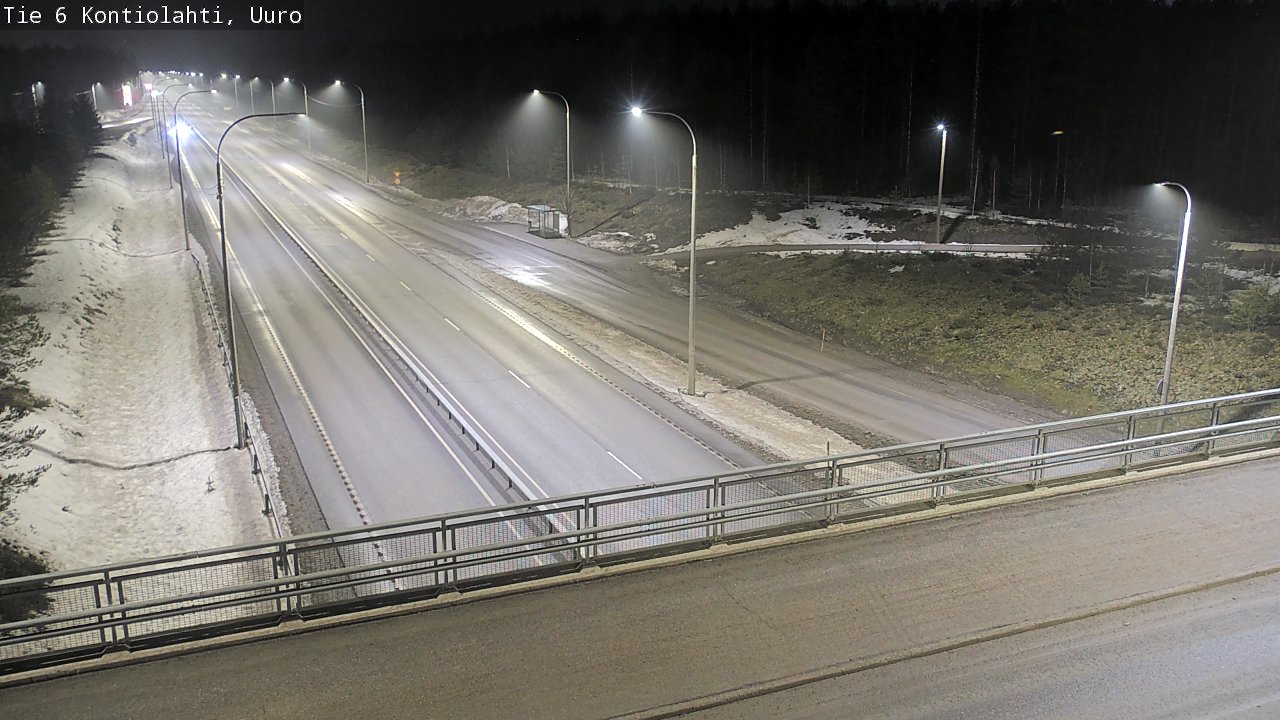 Weather Camera Image Road 6 Kontiolahti, Uuro, Kontiolahti, Pohjois-Karjala