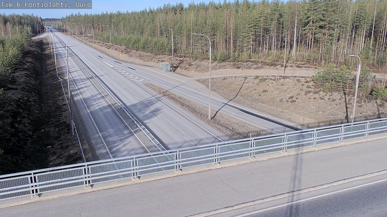 Weather Camera Image Road 6 Kontiolahti, Uuro, Kontiolahti, Pohjois-Karjala