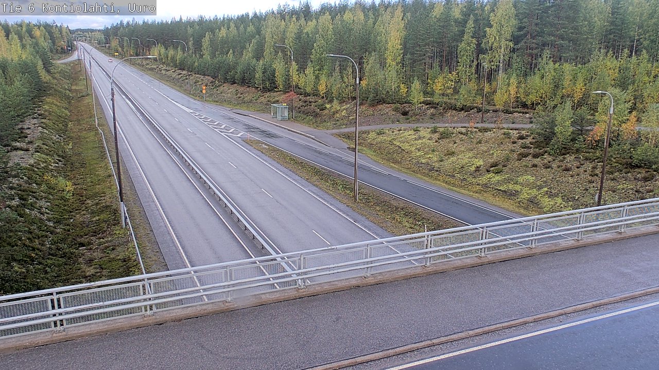 Weather Camera Image Väg 6 Kontiolax, Uuro, Kontiolahti, Pohjois-Karjala