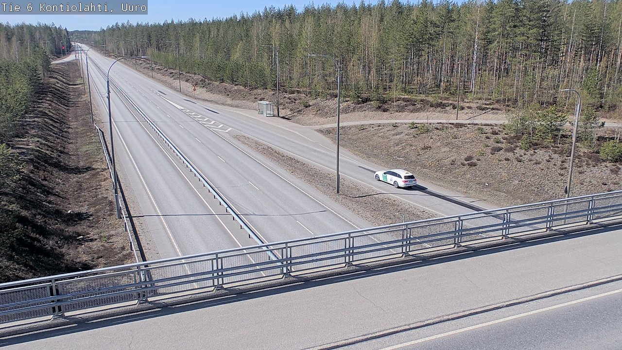 Weather Camera Image Road 6 Kontiolahti, Uuro, Kontiolahti, Pohjois-Karjala