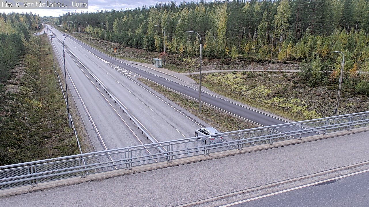 Weather Camera Image Road 6 Kontiolahti, Uuro, Kontiolahti, Pohjois-Karjala