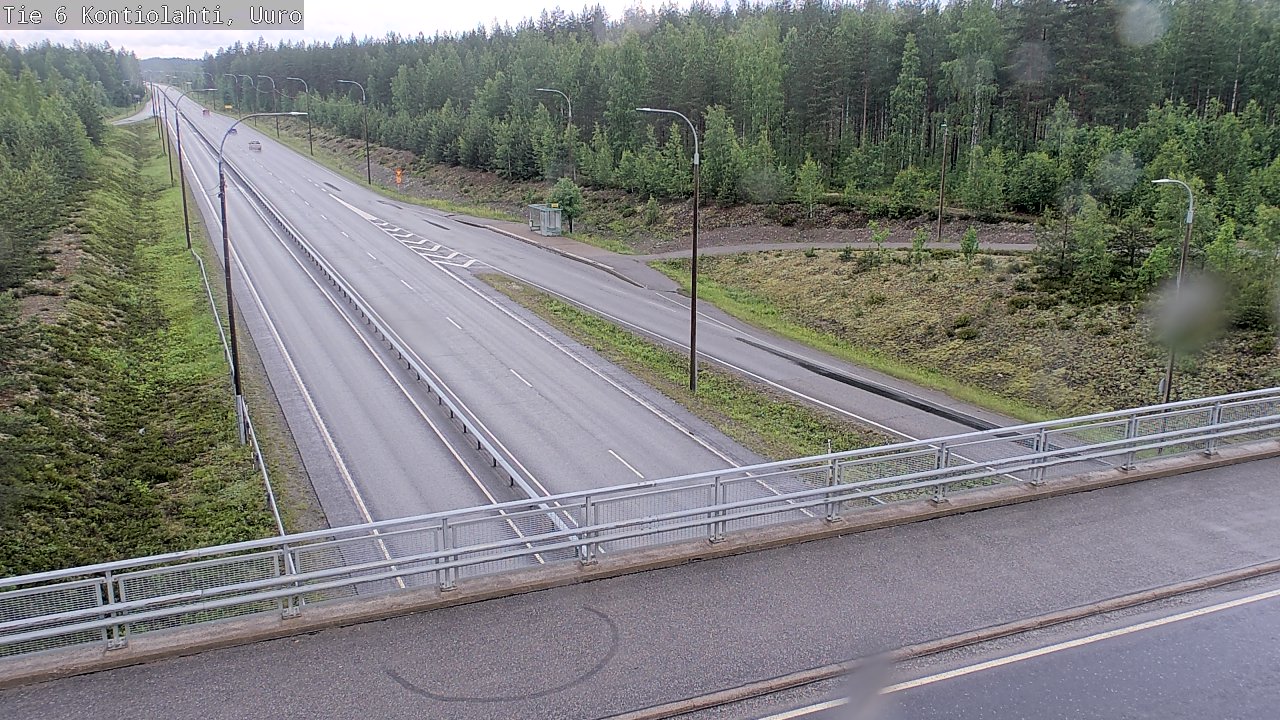 Weather Camera Image Road 6 Kontiolahti, Uuro, Kontiolahti, Pohjois-Karjala