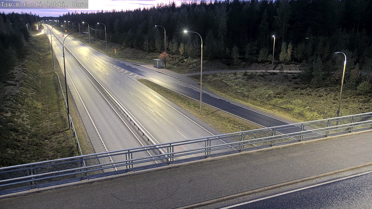 Weather Camera Image Väg 6 Kontiolax, Uuro, Kontiolahti, Pohjois-Karjala