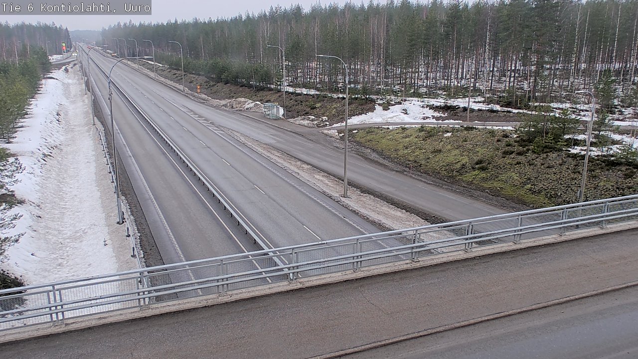 Weather Camera Image Road 6 Kontiolahti, Uuro, Kontiolahti, Pohjois-Karjala