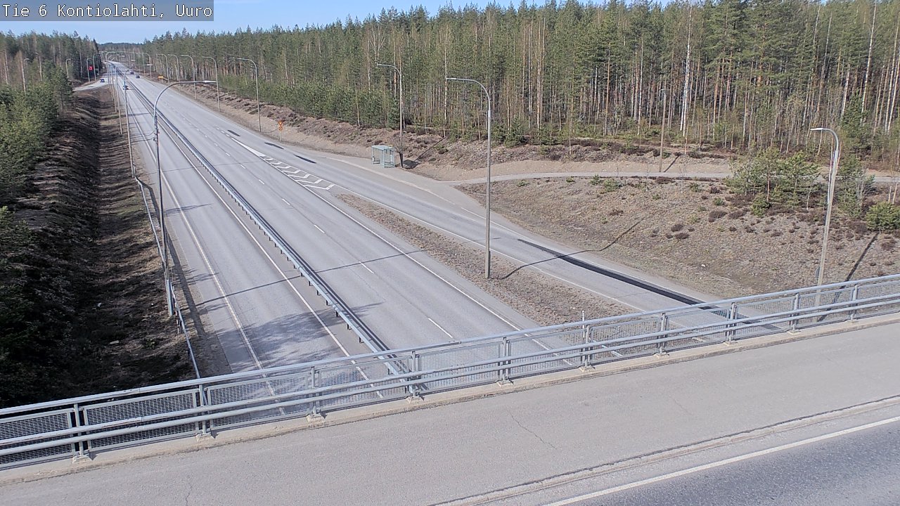 Weather Camera Image Road 6 Kontiolahti, Uuro, Kontiolahti, Pohjois-Karjala