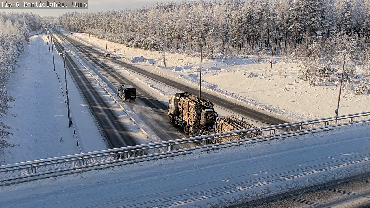 Weather Camera Image Väg 6 Kontiolax, Uuro, Kontiolahti, Pohjois-Karjala