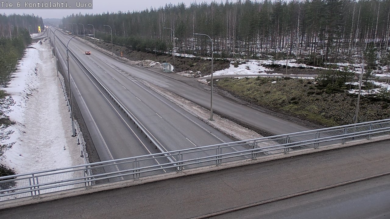 Weather Camera Image Road 6 Kontiolahti, Uuro, Kontiolahti, Pohjois-Karjala