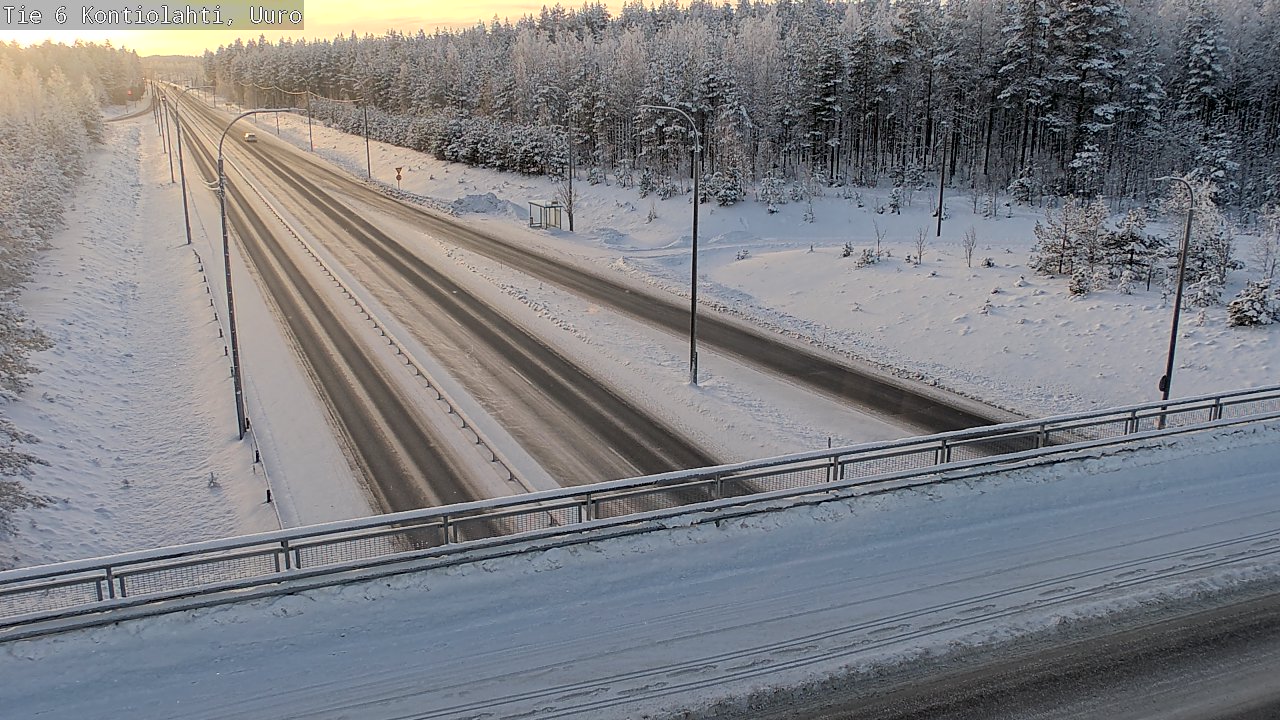 Weather Camera Image Väg 6 Kontiolax, Uuro, Kontiolahti, Pohjois-Karjala
