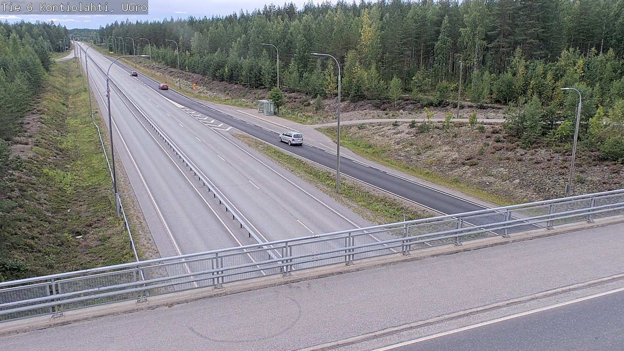Weather Camera Image Väg 6 Kontiolax, Uuro, Kontiolahti, Pohjois-Karjala