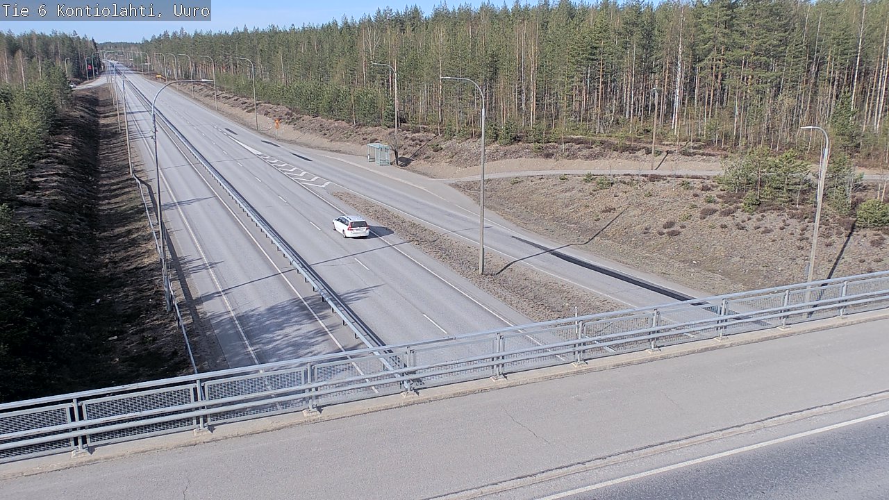Weather Camera Image Road 6 Kontiolahti, Uuro, Kontiolahti, Pohjois-Karjala