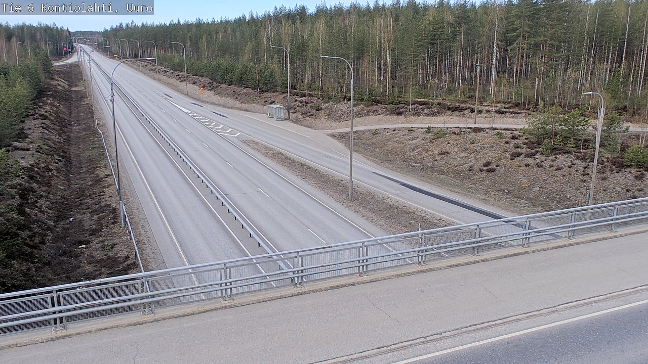 Weather Camera Image Road 6 Kontiolahti, Uuro, Kontiolahti, Pohjois-Karjala