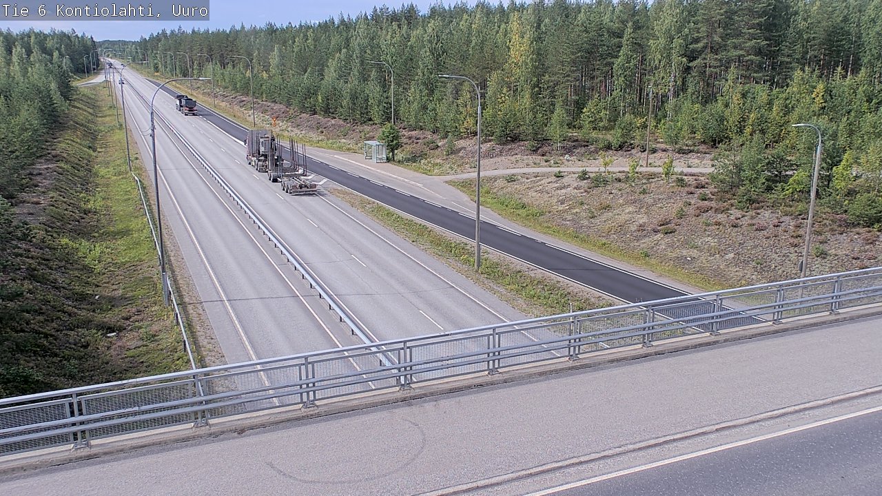 Weather Camera Image Road 6 Kontiolahti, Uuro, Kontiolahti, Pohjois-Karjala