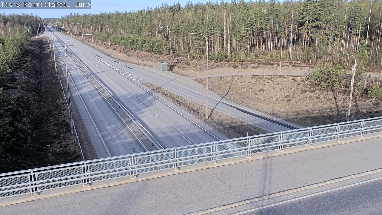 Weather Camera Image Road 6 Kontiolahti, Uuro, Kontiolahti, Pohjois-Karjala