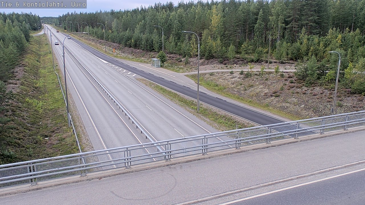 Weather Camera Image Väg 6 Kontiolax, Uuro, Kontiolahti, Pohjois-Karjala