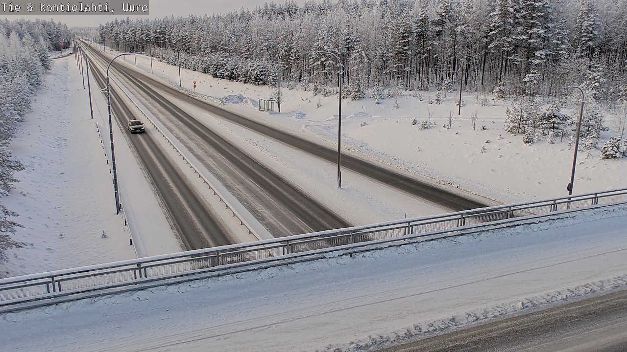Weather Camera Image Road 6 Kontiolahti, Uuro, Kontiolahti, Pohjois-Karjala