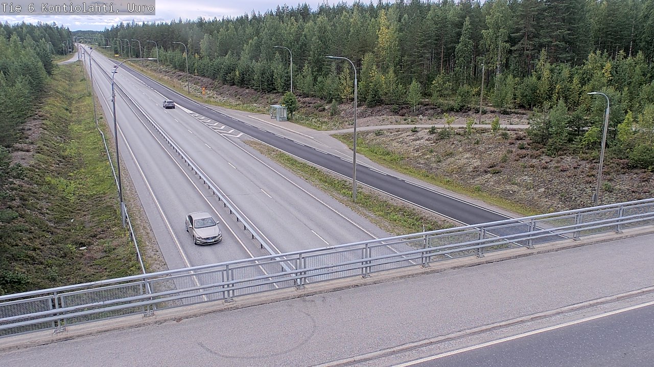 Weather Camera Image Väg 6 Kontiolax, Uuro, Kontiolahti, Pohjois-Karjala