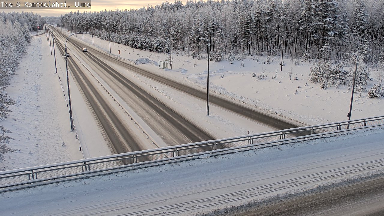 Weather Camera Image Väg 6 Kontiolax, Uuro, Kontiolahti, Pohjois-Karjala