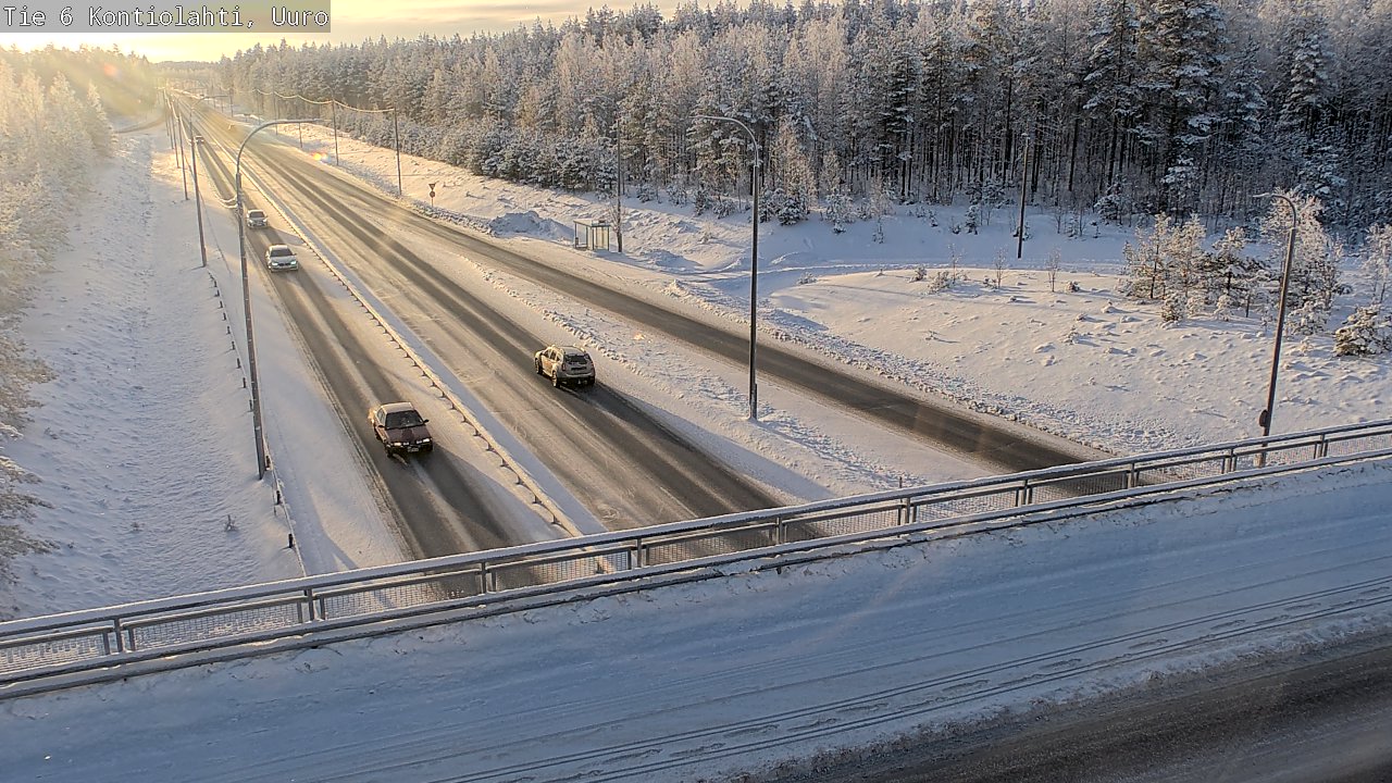 Weather Camera Image Väg 6 Kontiolax, Uuro, Kontiolahti, Pohjois-Karjala