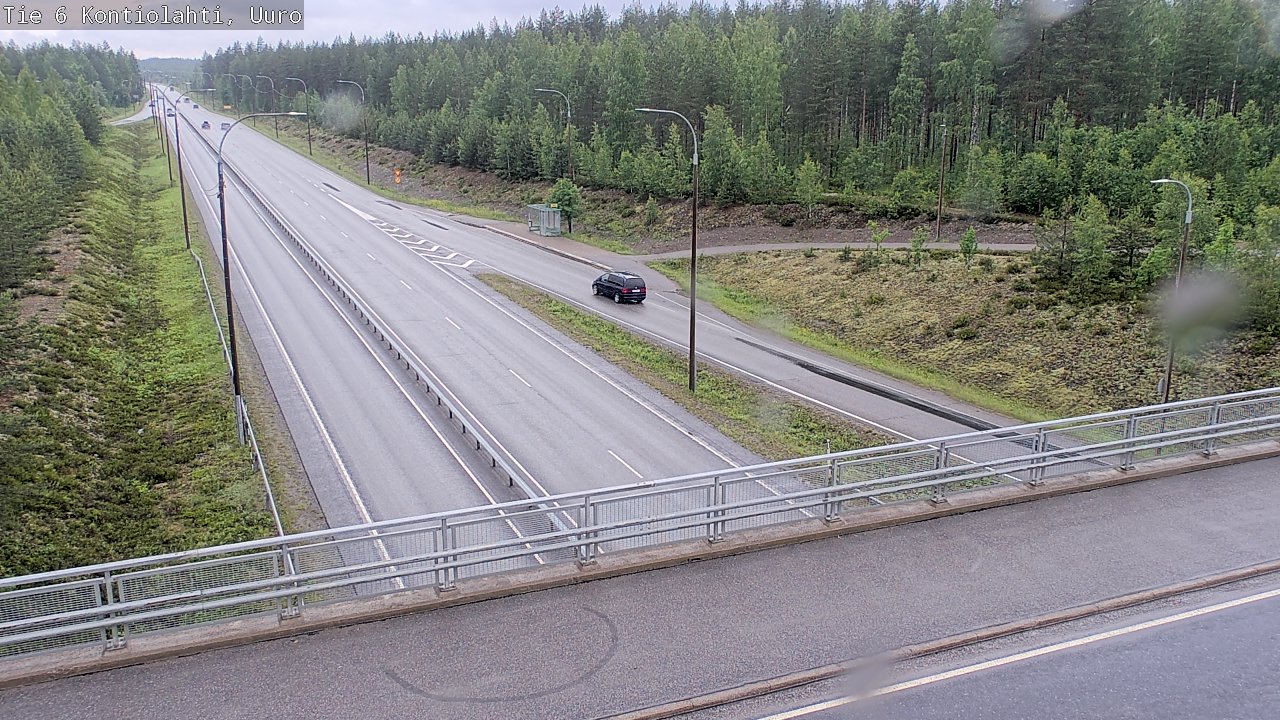 Weather Camera Image Road 6 Kontiolahti, Uuro, Kontiolahti, Pohjois-Karjala